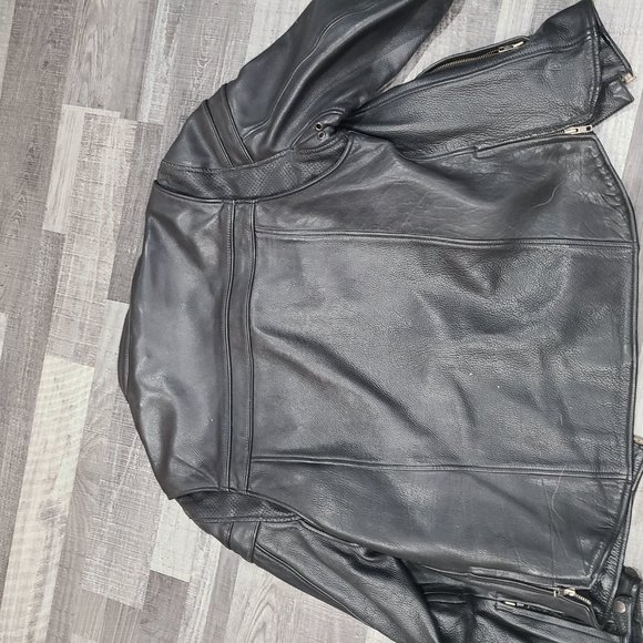 Maverick Men's Motorcycle Leather Jacket - Large - Picture 7 of 15